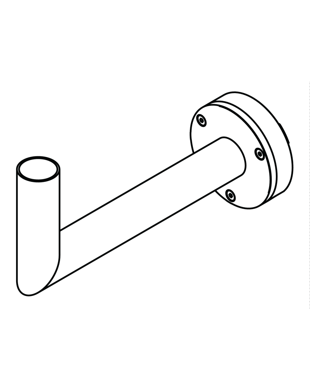 WALL ARM 154 GRAPHITE o60 154GR