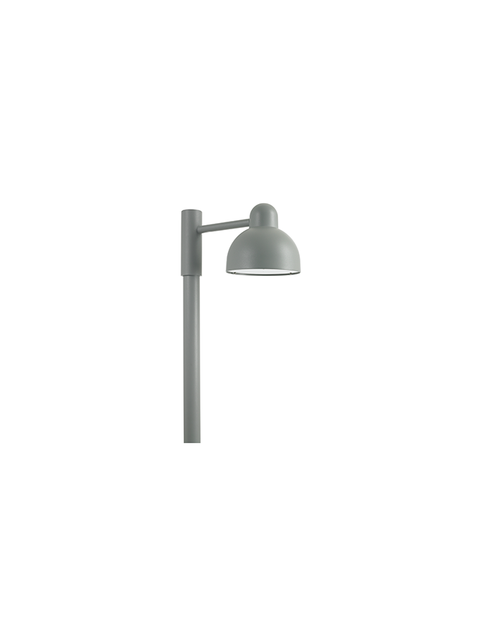 Oprawa słupowa Koster do zamontowania na słupie oświetleniowym fi 60mm - Norlys ledowa zewnęrzna lampa ogrodowa aluminium grafit
