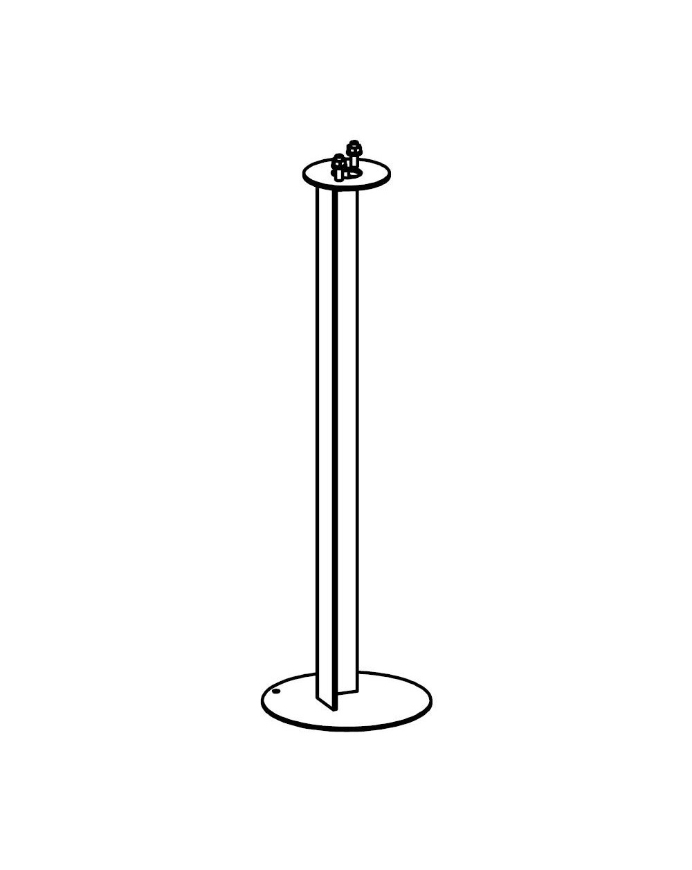 METAL BASE 202 TO GROUND FOR BORG BOLLARD 202