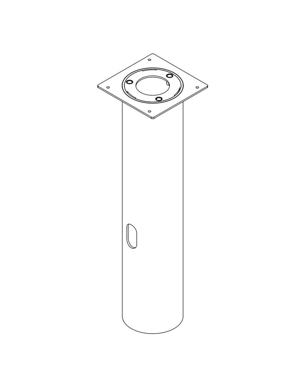 METAL BASE 207 FOR GROUND & CONCRETE FOR ARVIKA 207