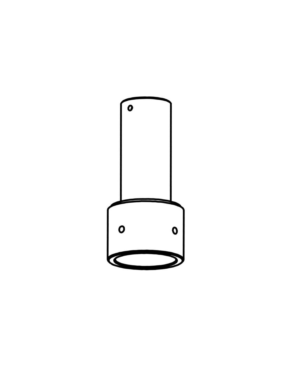 ADAPTER 3061 BLACK o60/o50 (long version) 3061BL