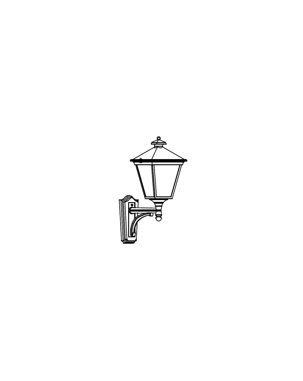 LONDON 4118 WHITE LED 13,5W 3000K ON ARM UP BIG 4118WH