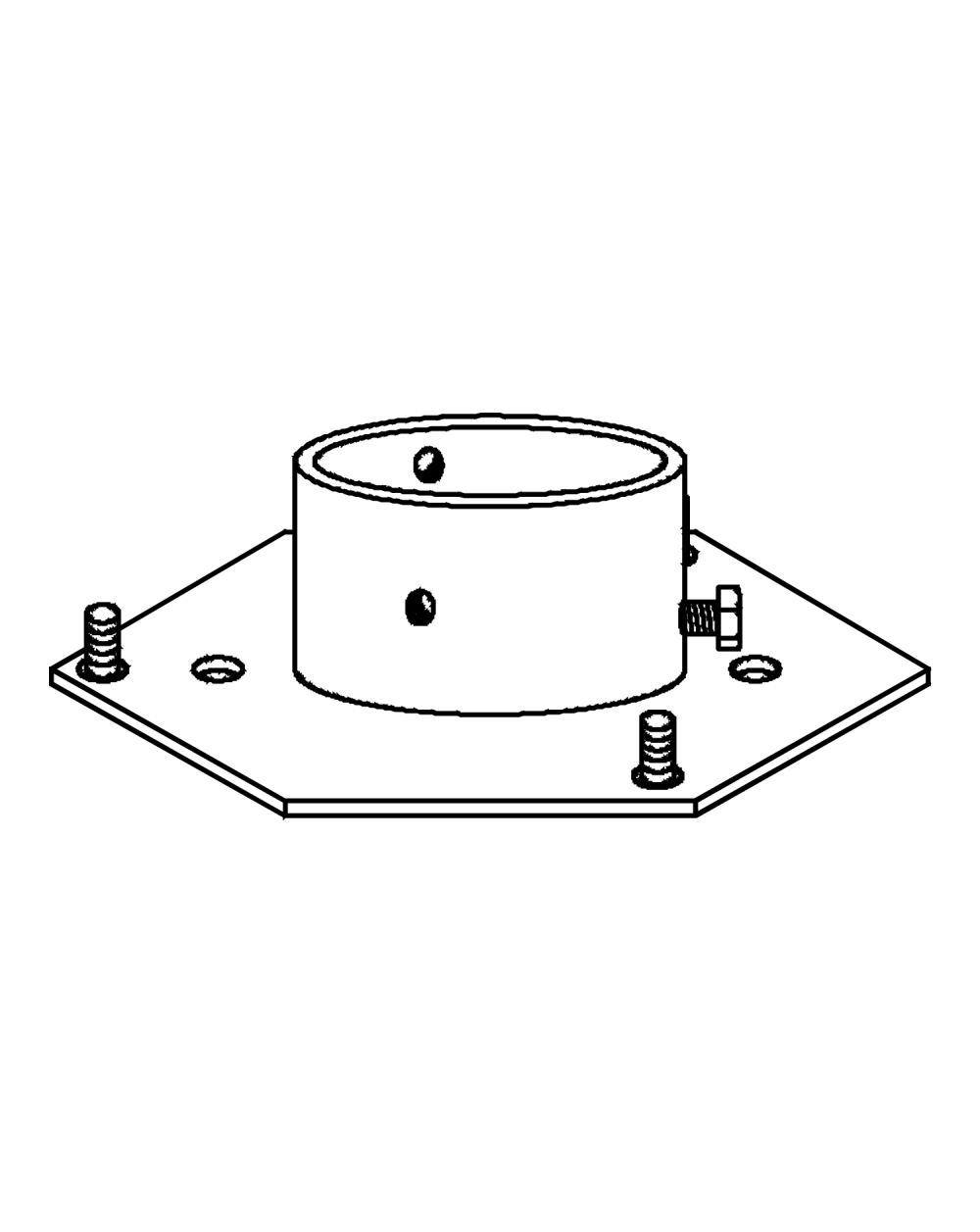 PLATE 6011 FOR METAL BASE TO GROUND 6011