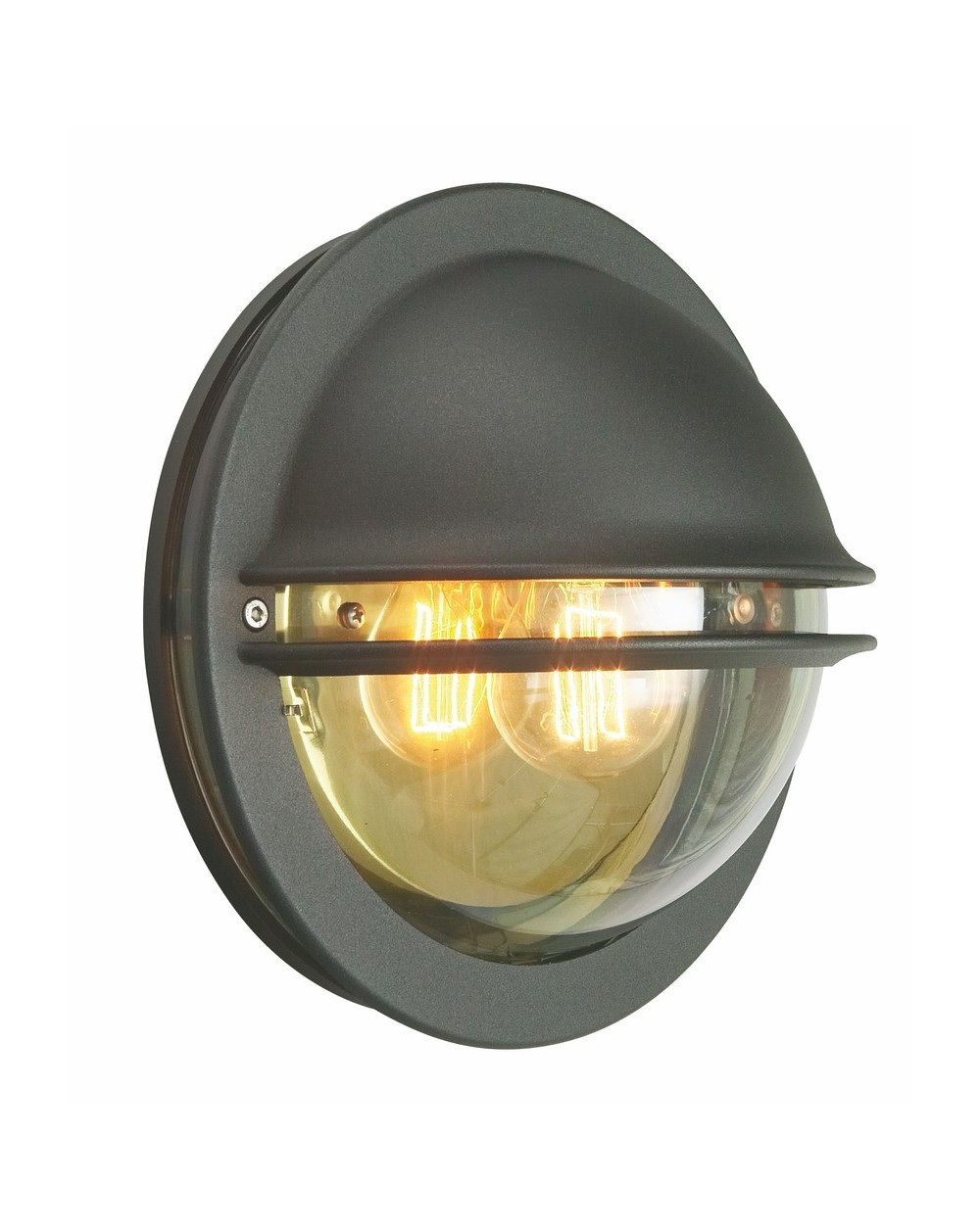 BERLIN 610 BLACK E27 LED 9W CLEAR LAMPSHADE 610BL