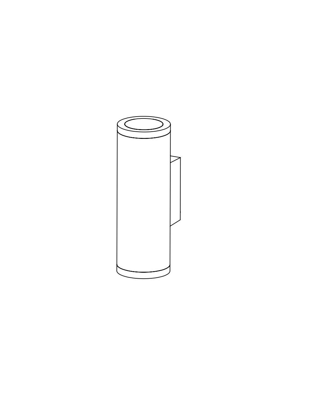 LYSFJORD 6404 WHITE 2xLED 26,5W 3000K UP / DOWN 6404WH