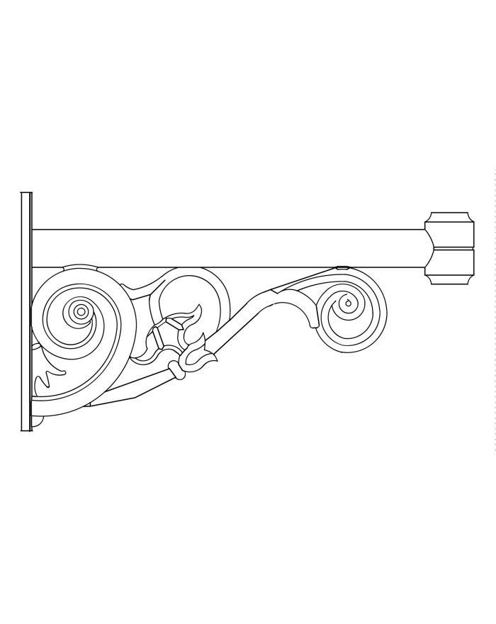 ARM LONG 9070 BLACK 9070BL