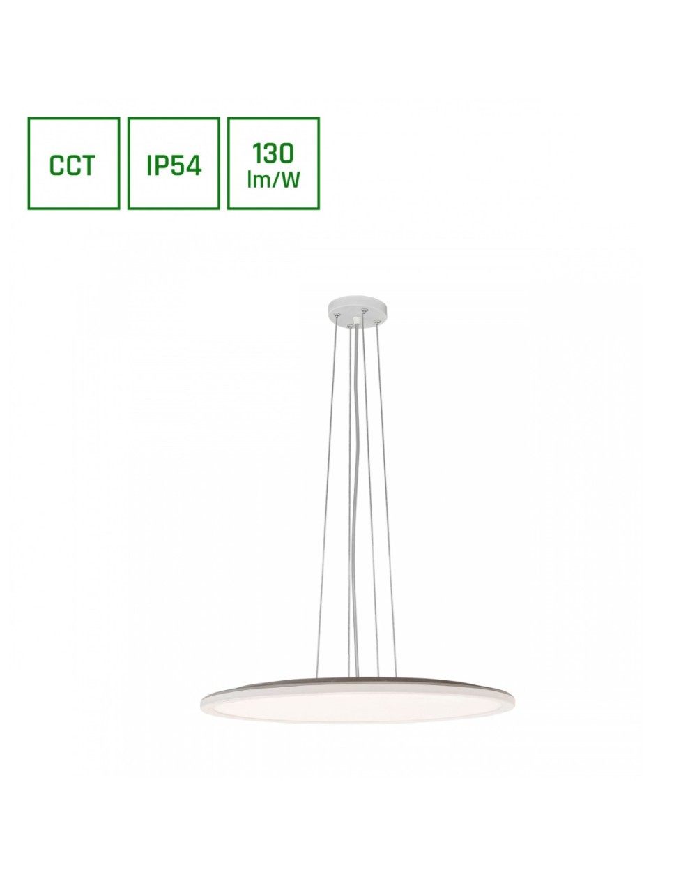 NYMPHEA FLAT DUO 48W CCT 230V 120ST IP54 FI500X26MM BIAŁY OKRĄGŁA SLI031048CCT_PW