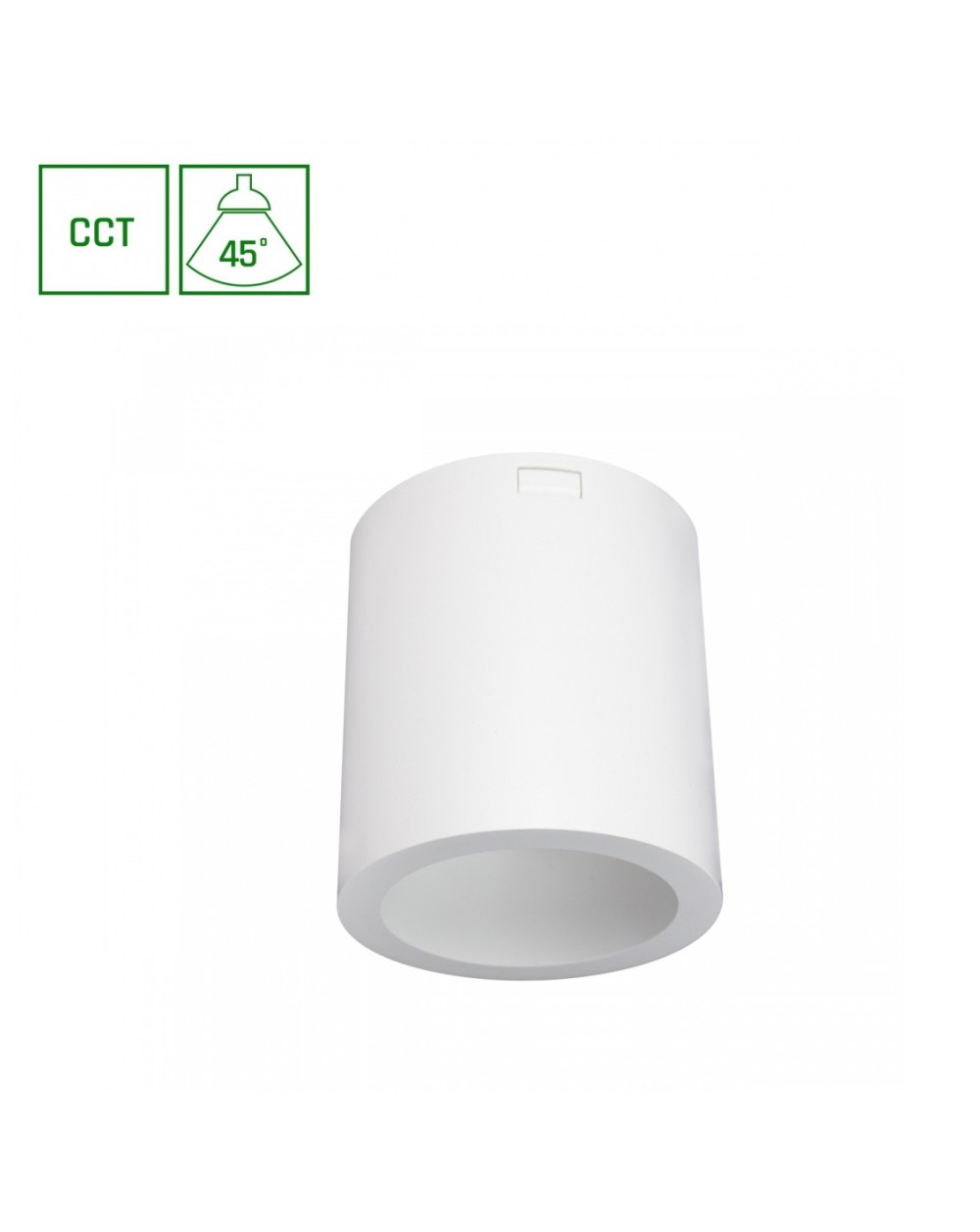 CHLOE COMPLETE NATYNKOWA 7W CCT 230V 45ST IP20 UGR 19 FI90X100MM BIAŁY OKRĄGŁA SLI043032CCT_PW