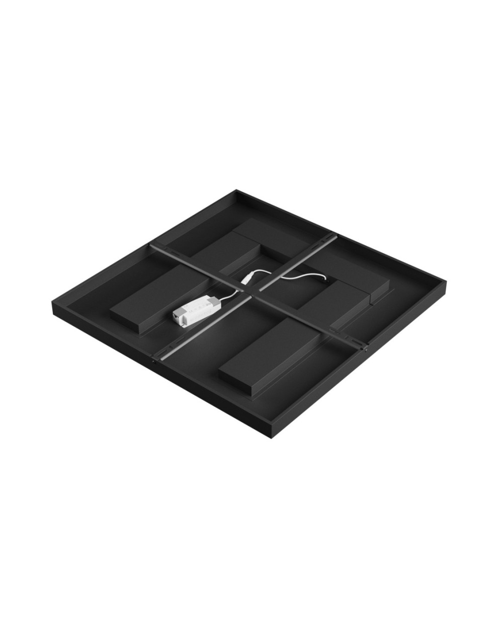 ALGINE DOPPIO PANEL 40W NW 230V 80ST IP20 600X600X35 CZARNY 5 LAT SLI035093NW_PW