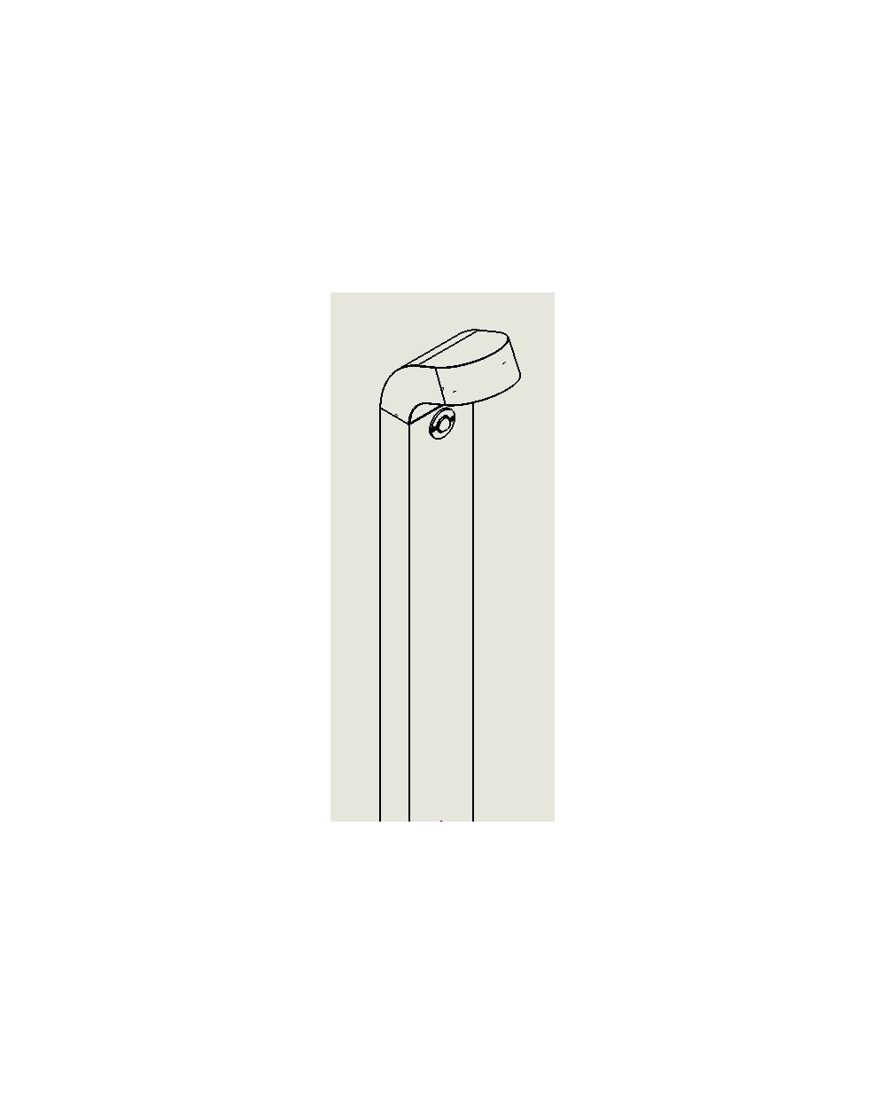 MOLDE 1970 GRAPHITE LED 8,2W 3000K 80CM 1970GR