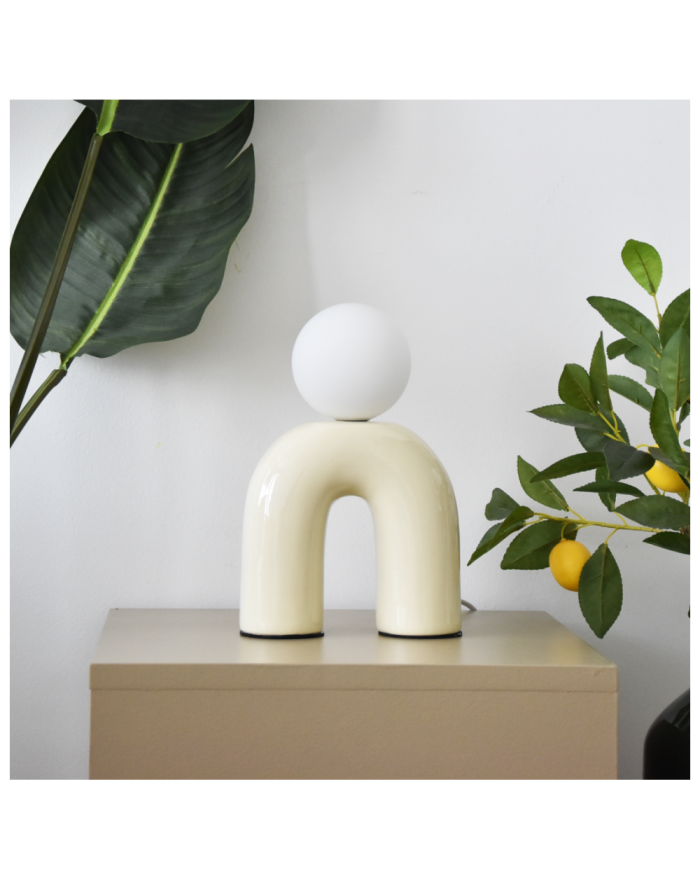 LX24802 POP U Lampka biurkowa ceramiczna vanilla LX24802