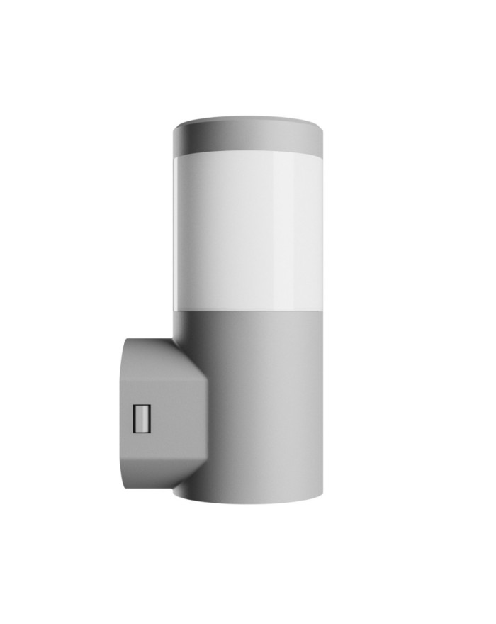 STELLA COLUMN WALL GU10 6W CCT 230V 270ST IP44 IK08 100X120X245MM SZARY OKRĄGŁA ELEWACYJNA SLI003058CCT_PW