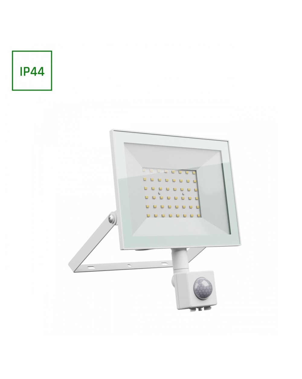 NOCTIS LUX 4 NAŚWIETLACZ 50W NW 230V IP44 176x221x53mm BIAŁY czujnik ruchu PIR SLI029077NW_CZUJNIK_PW