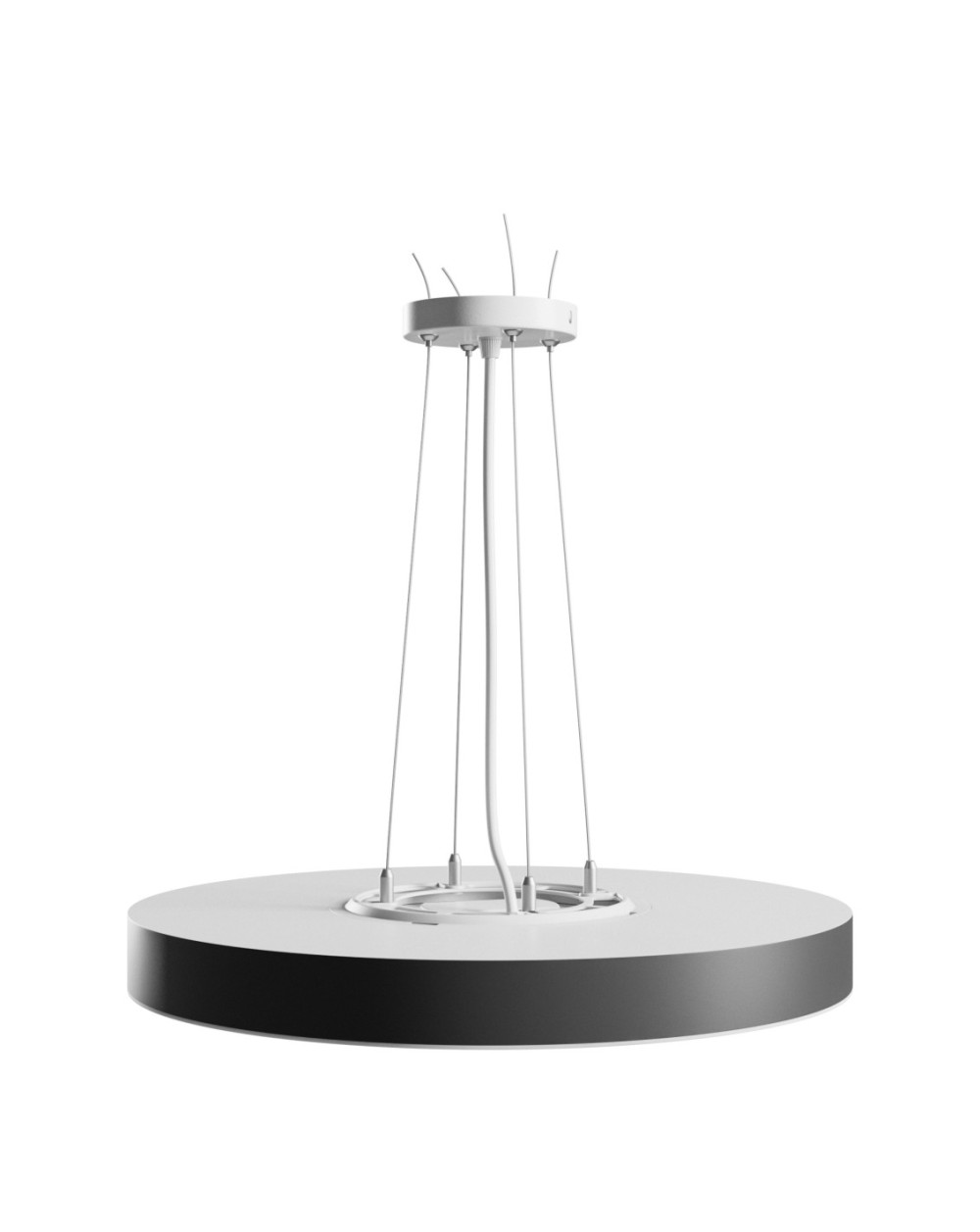 NYMPHEA OPTIMA BLACK 36W CCT 230V 120ST IP20 FI400X50MM BIAŁY CZARNY OKRĄGŁA SLI031050CCT_PW