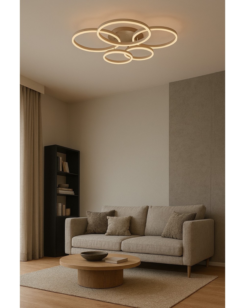 9055-513 Lampa sufitowa piątka RAVELO piaskowy 9055-513