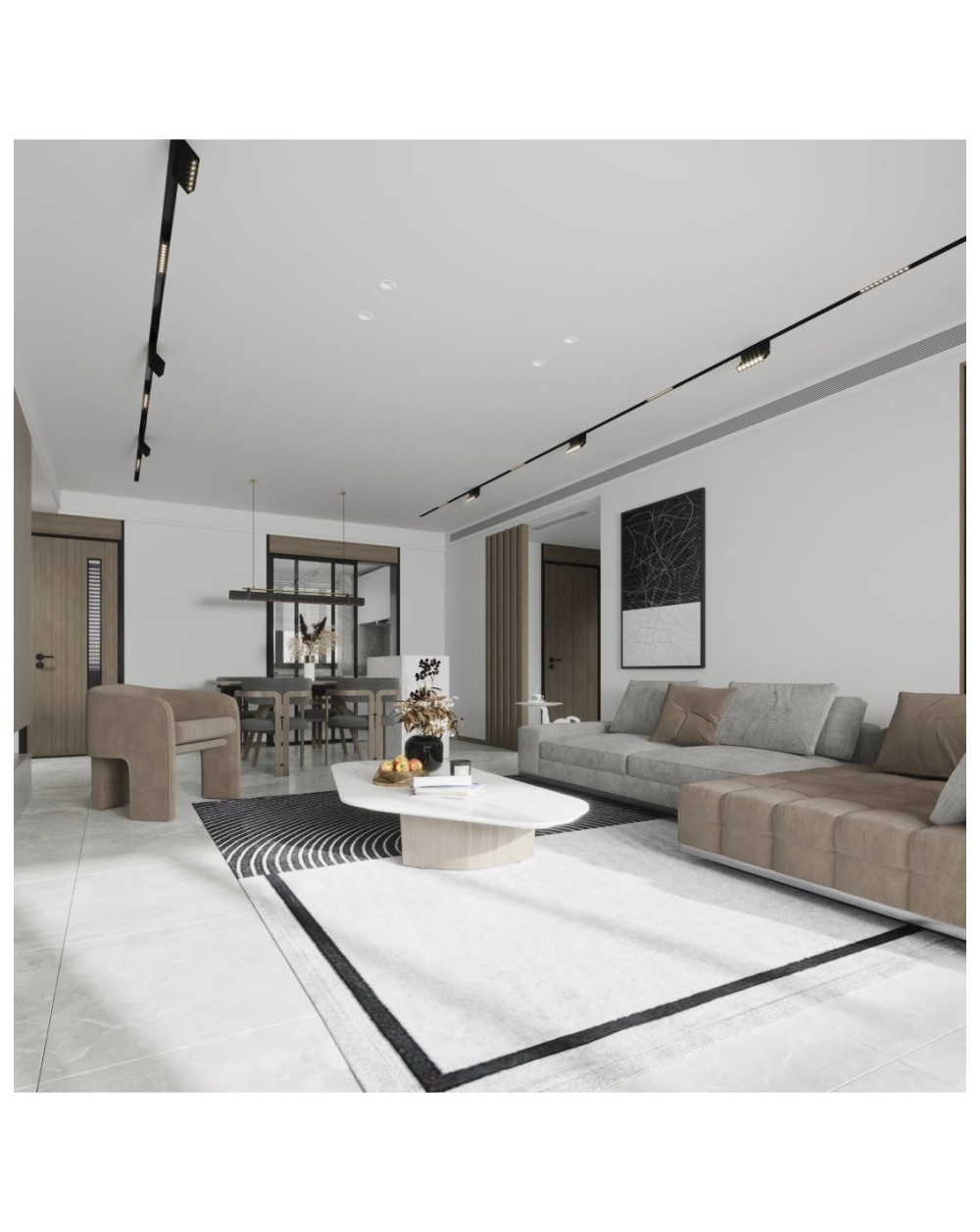 Lampa Liniowa Slim Lang 10W czarna TLV-12-10