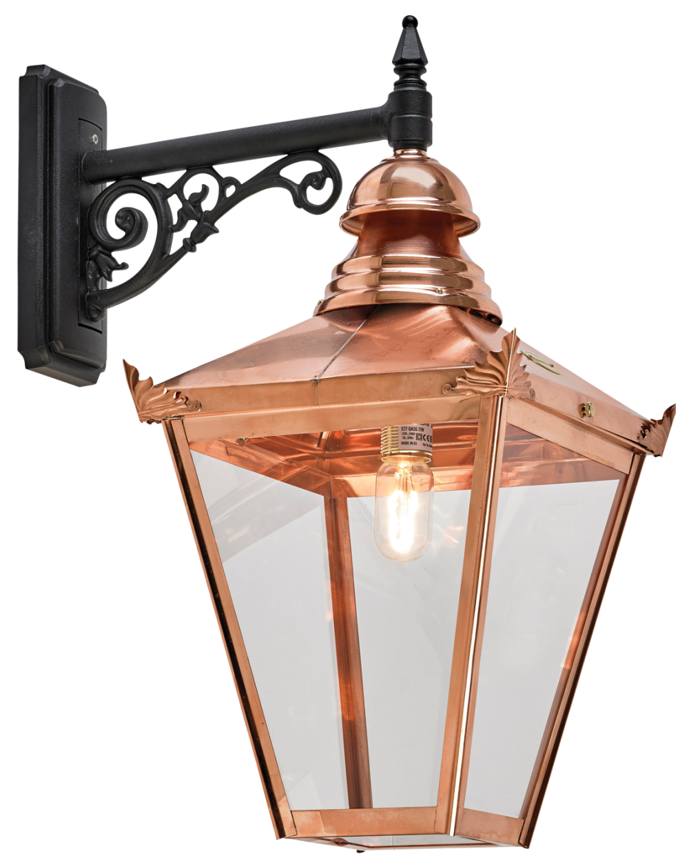 CHELSEA 964 COPPER E27 LED 11W ON ARM DOWN BIG 964CO
