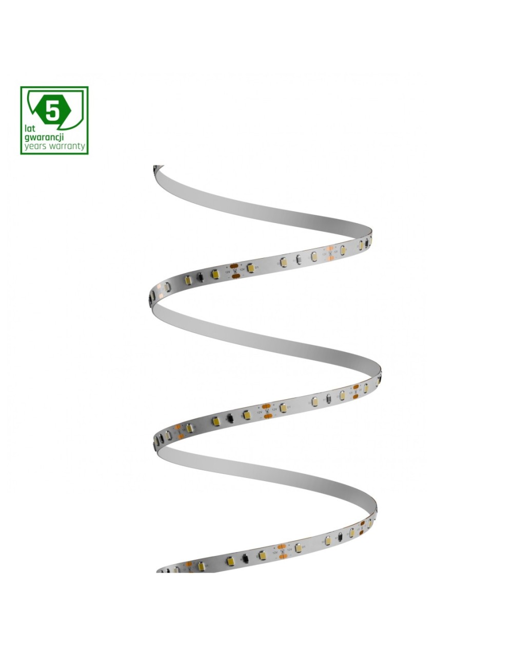 PASEK LED 2835 12V 60LED 4,8W/m 336lm/m WW 8mm IP20 5LAT 5m roll WOJ+11920_ROLL