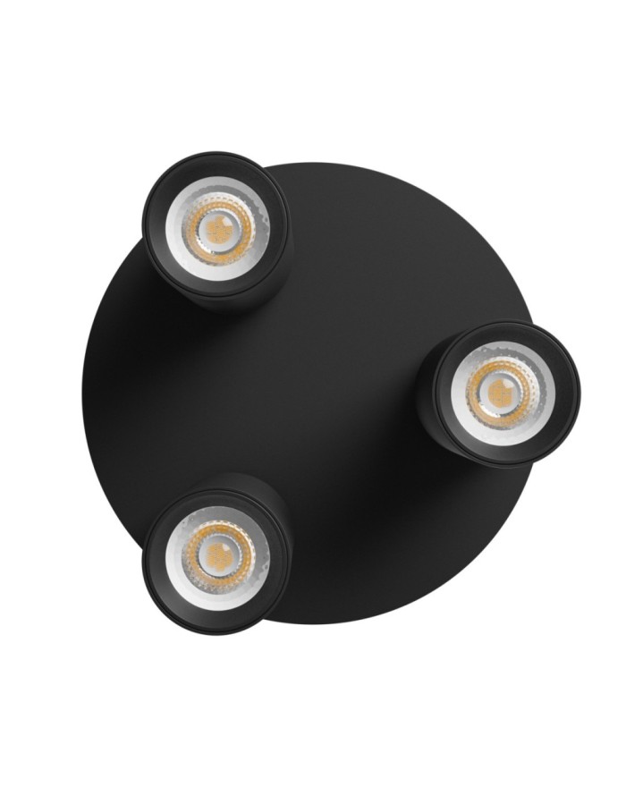 MADARA ALTRO ROUND 3xGU10 230V IP20 220X134MM CZARNY SLIP003068
