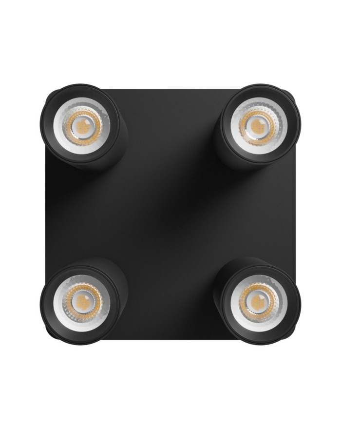 MADARA ALTRO SQUARE 4xGU10 230V IP20 220X220X134MM CZARNY SLIP003070