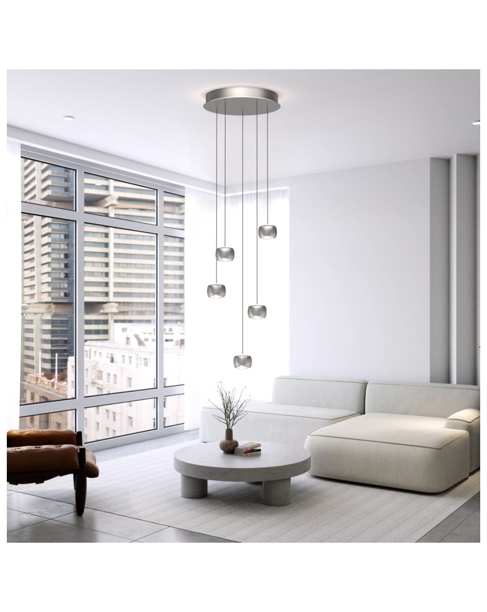 5039-503 Lampa wisząca piątka okrągła QUIBERON 5039-503