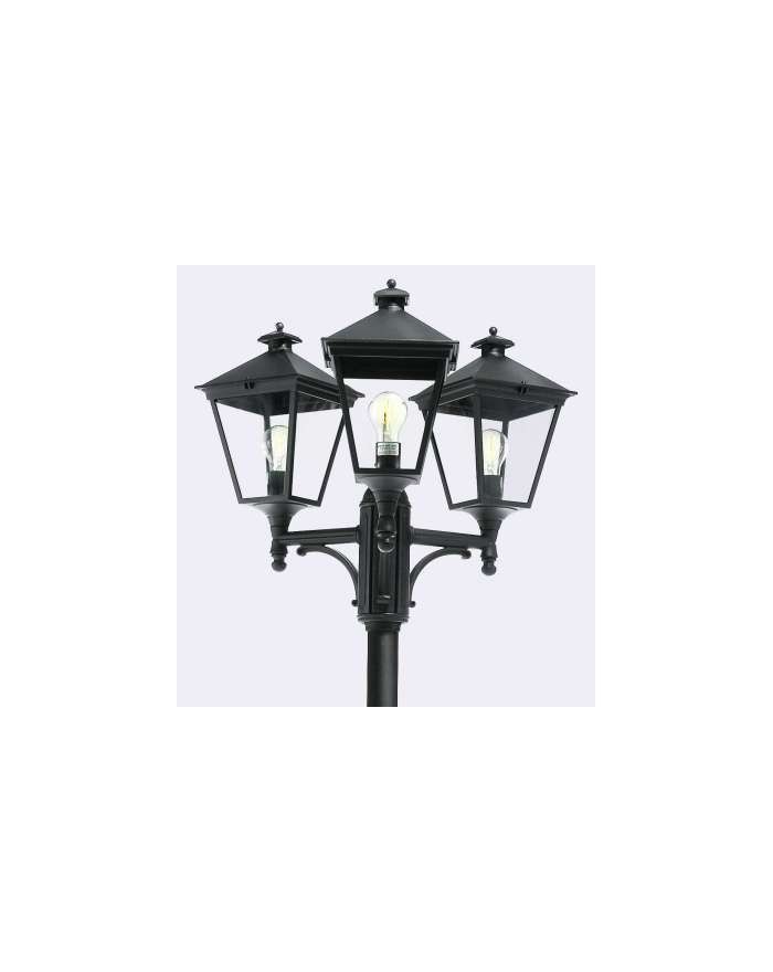 Latarnia potrójna London Big - Norlys zewnętrzna lampa ogrodowa oprawa uliczna parkowa czarna lub biała