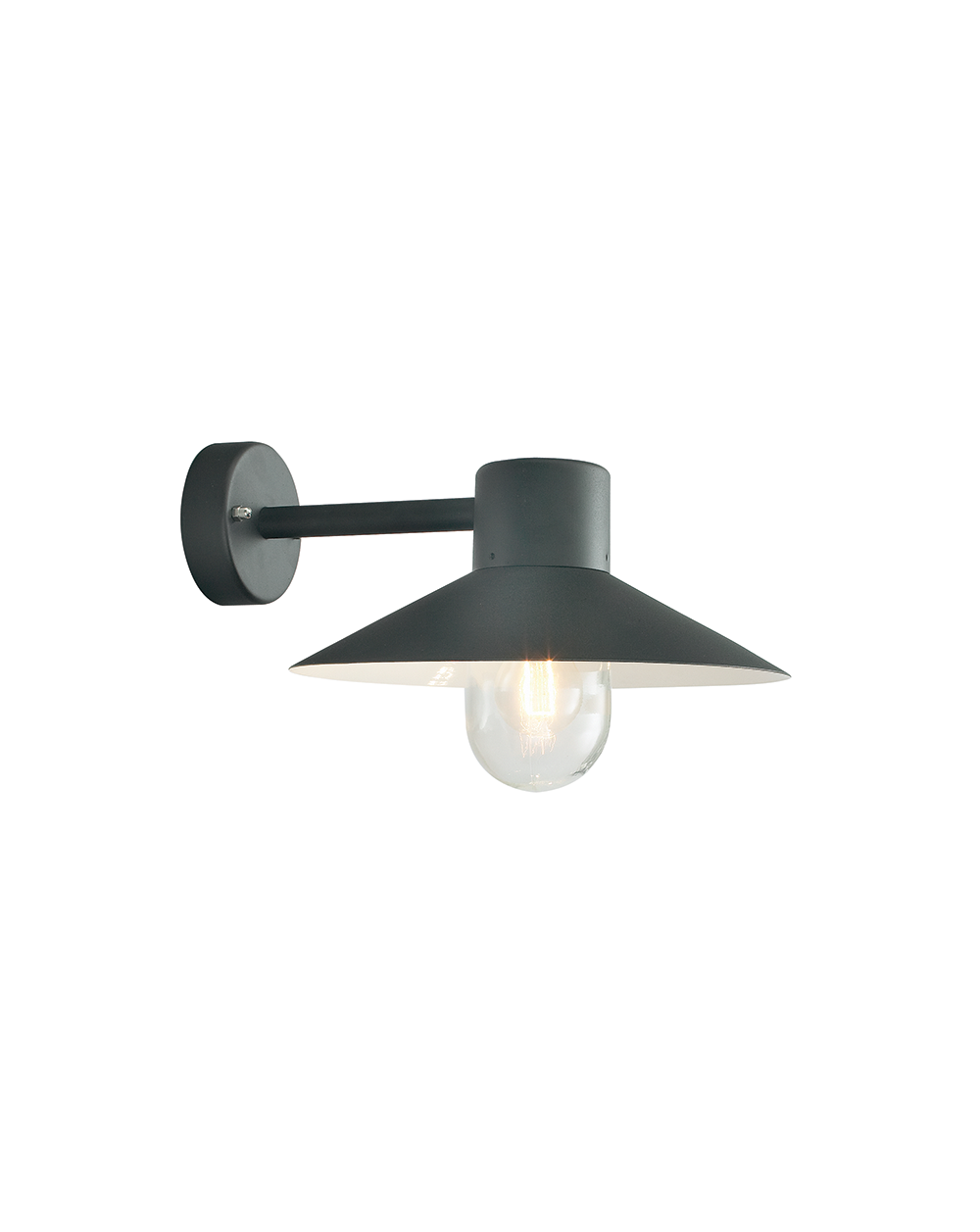 Lampa ścienna / kinkiet Lund - Norlys oprawa zewnętrzna czarna lub ocynk