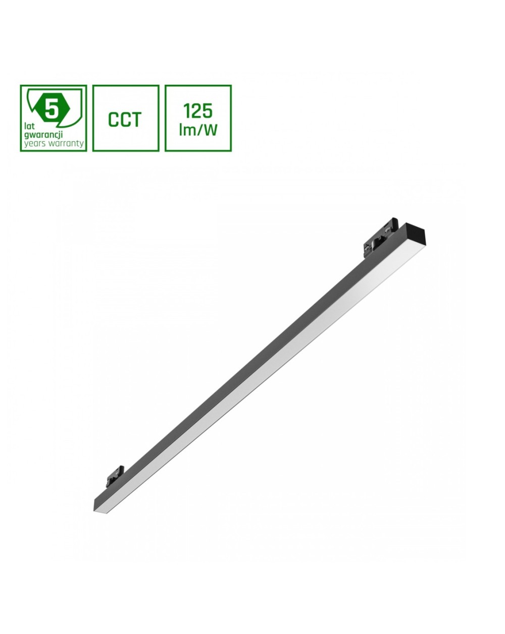 ALLDAY BASIC 50W 3CCT 230V 115st IP20 1503x92x37mm CZARNY OP 5 LAT GW. 3F SLI047303CCT_PW_3F