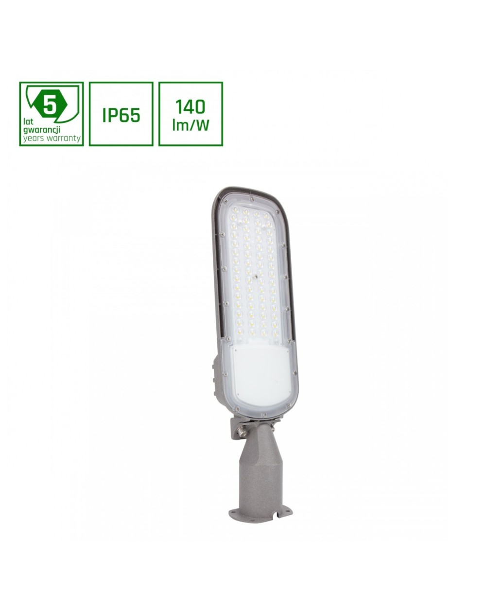 STREETOS 2 ULICZNA 50W NW 230V 155/115st IP65 IK09 490x148x86mm SZARY 5 LAT GW SLI027022NW_PW