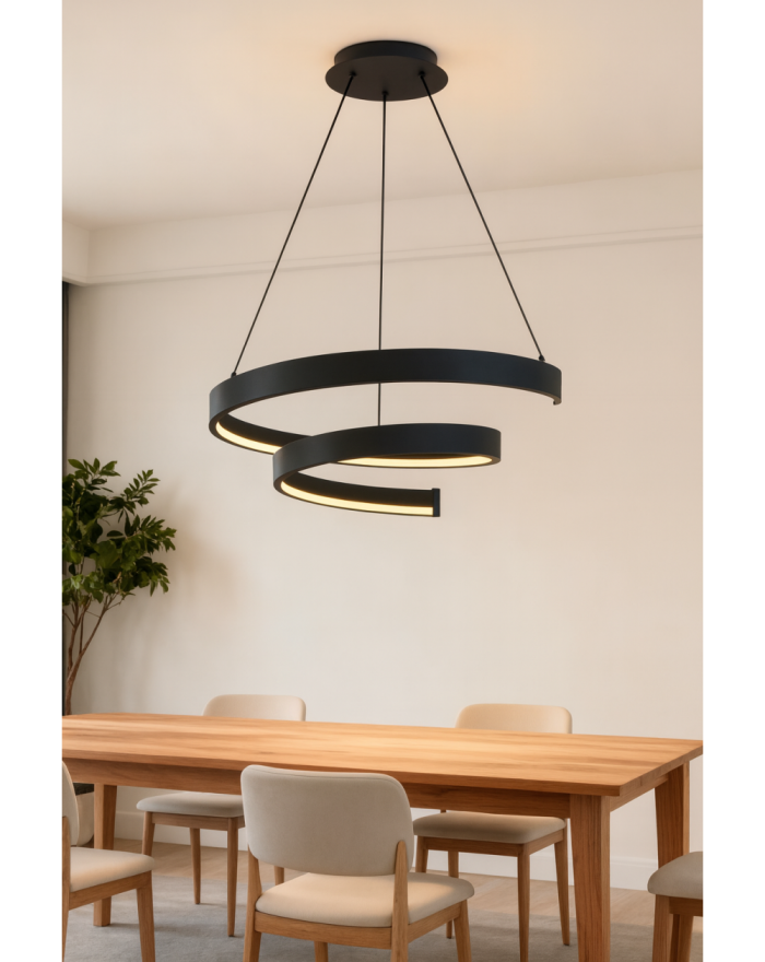 6032-0110 Lampa wisząca LED TOPPO czarna 6032-0110