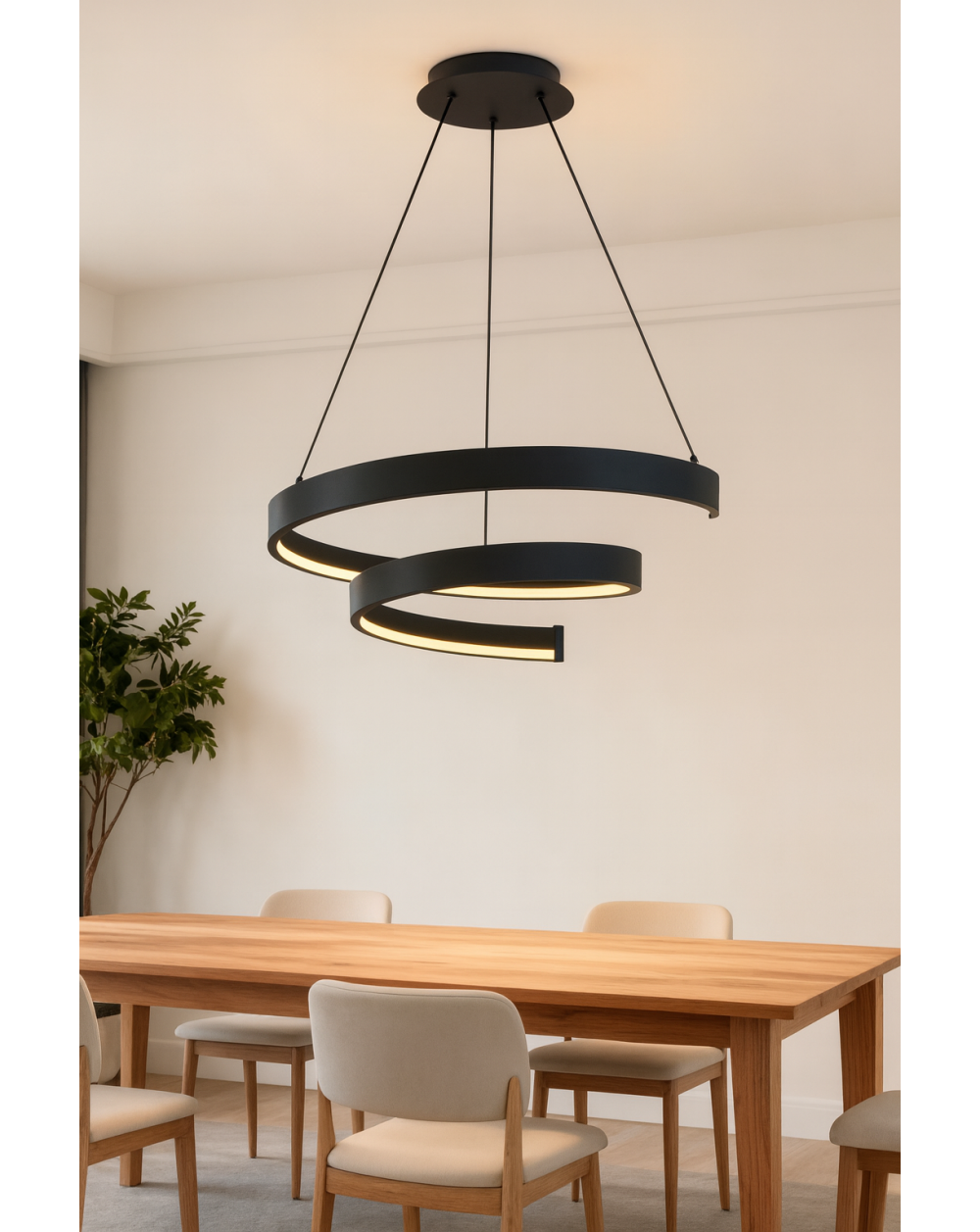 6032-0110 Lampa wisząca LED TOPPO czarna 6032-0110