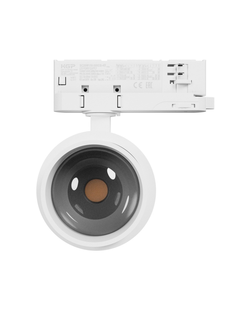 PAVA POINT NA SZYNOPRZEWÓD 3F 6-20W 230V WW 8-45ST IP20 RA90 82X160X222MM BIAŁY 5LAT GW. SLI033041WW_PW