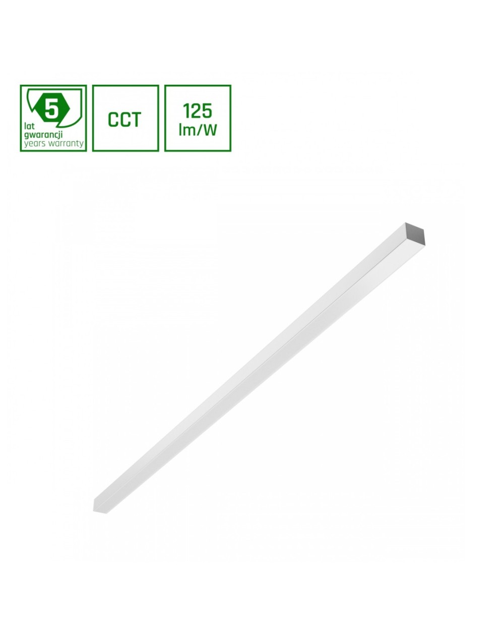 ALLDAY BASIC 30W/40W/50W 3CCT 230V 115st IP20 1503x42x37mm BIAŁY OP 5 LAT GW. SLI047316CCT_PW