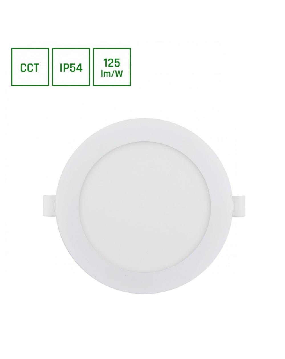 DURE 3 DOWNLIGHT 12W CCT 230V 110ST IP54 IK06 145X30 BIAŁY OKRĄGŁA SLI043007CCT_PW