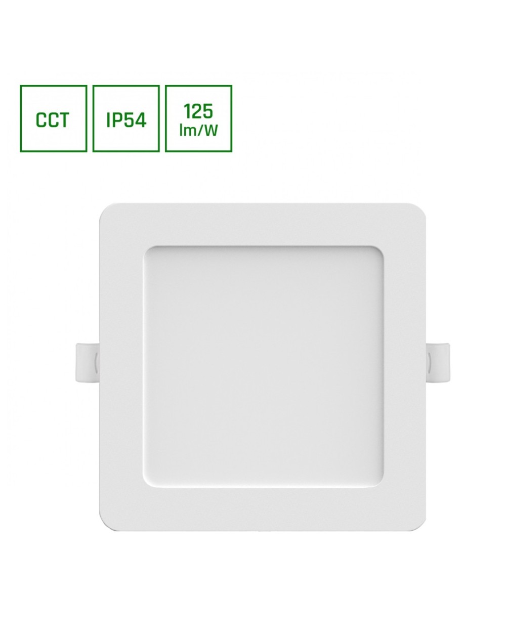 DURE 3 DOWNLIGHT 12W CCT 230V 110ST IP54 IK06 145X145X30 BIAŁY KWADRATOWA SLI043010CCT_PW