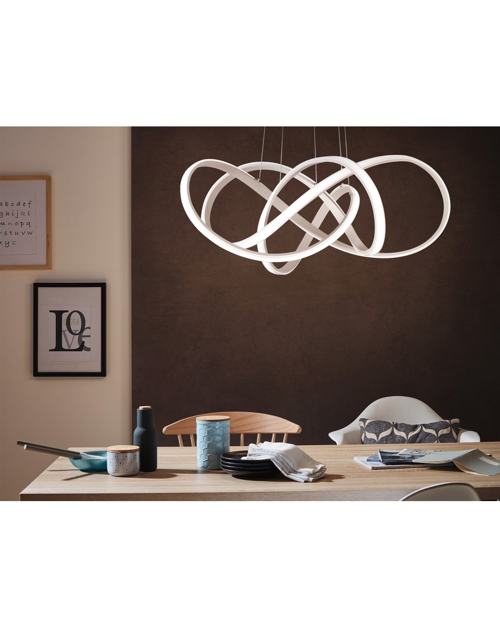 7097-0163 Lampa wisząca ARTE srebrna 7097-0163