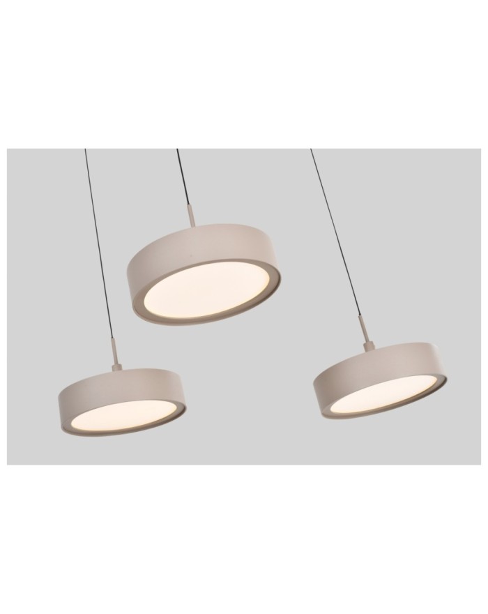 7062-613 Lampa wisząca szóstka owalna Valensole kaszmirowa 