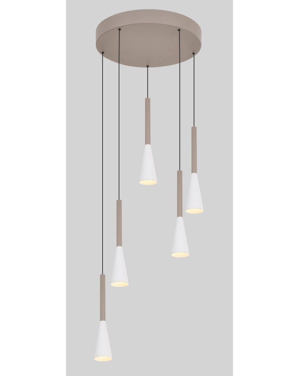 5050-524 Lampa wisząca piątka okrągła Trompto kaszmirowa