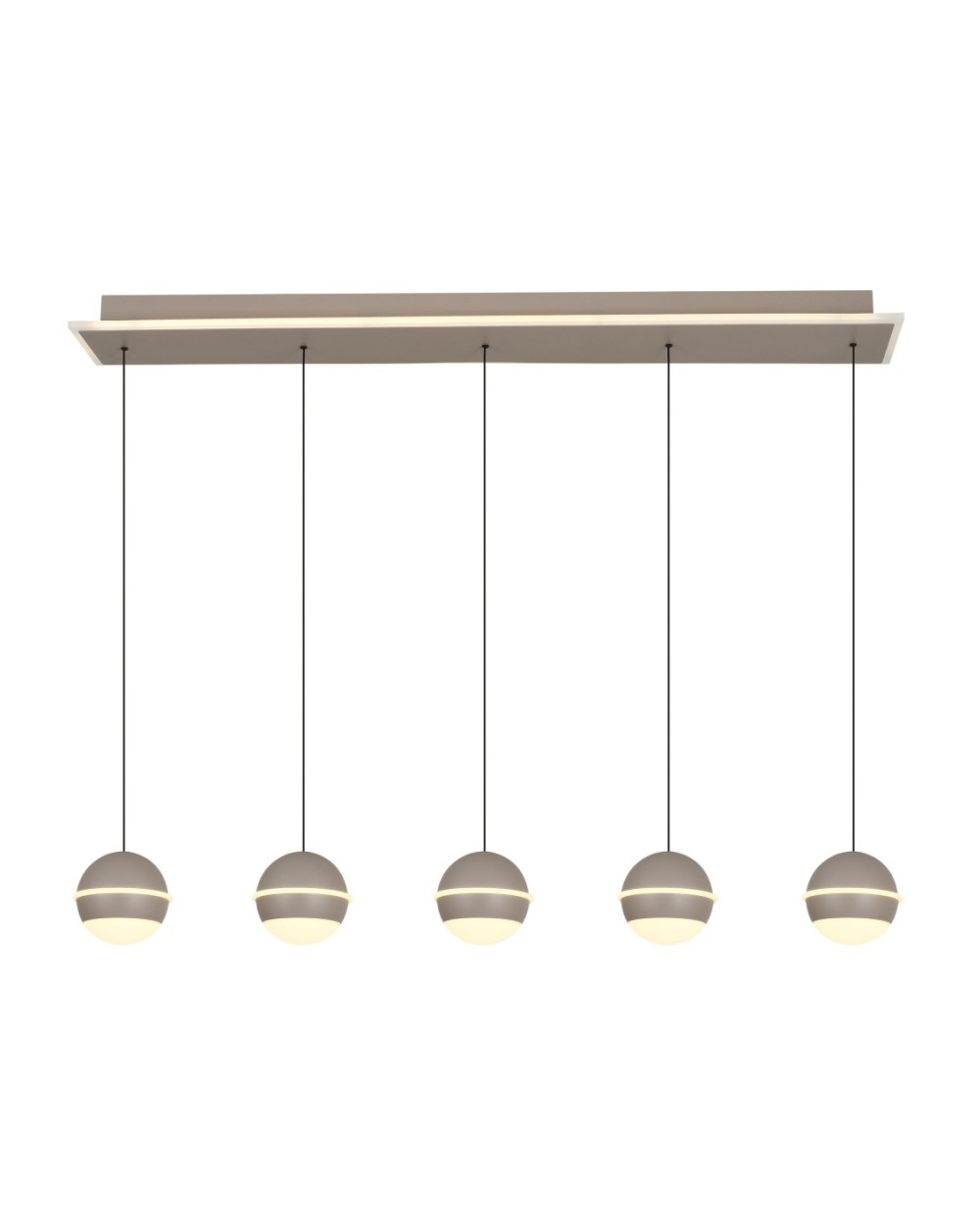 7047-613 Lampa wisząca piątka prosta Biarritz kaszmirowa 