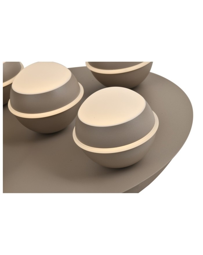 9047-513 Lampa sufitowa plafon piątka okrągły Biarritz kaszmirowa 