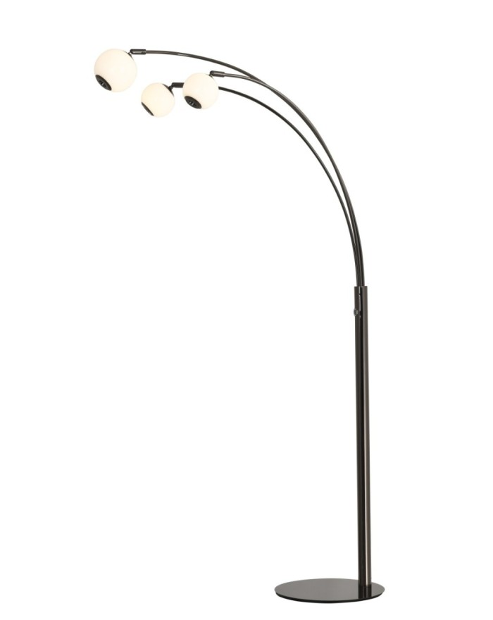 3051-305 Lampa podłogowa trójka Luberon czarny chrom 3051-305