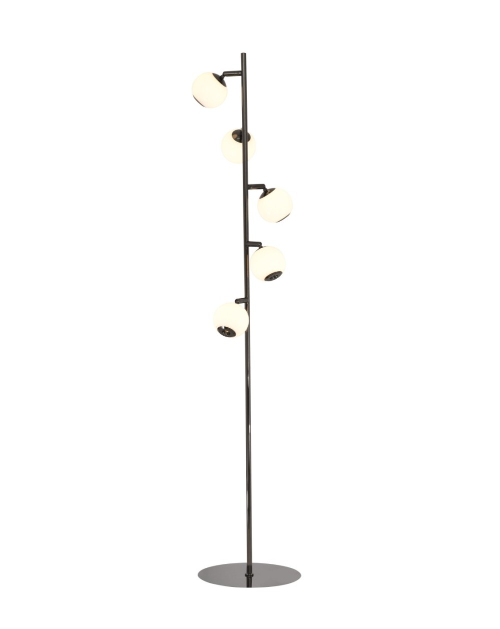 3051-505 Lampa podłogowa piątka LED Luberon czarny chrom 3051-505