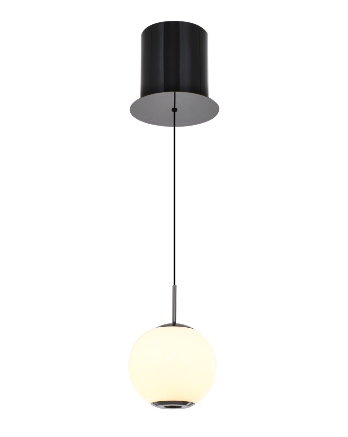 6051-105 Lampa wisząca jedynka LED Luberon czarny chrom 6051-105