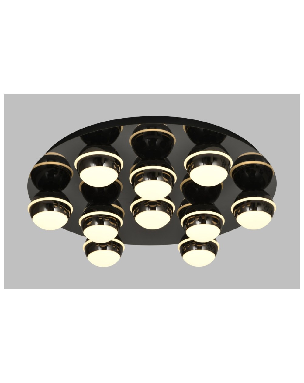 9047-1005 Plafon dziesiątka okrągły LED Biarritz czarny chrom 9047-1005
