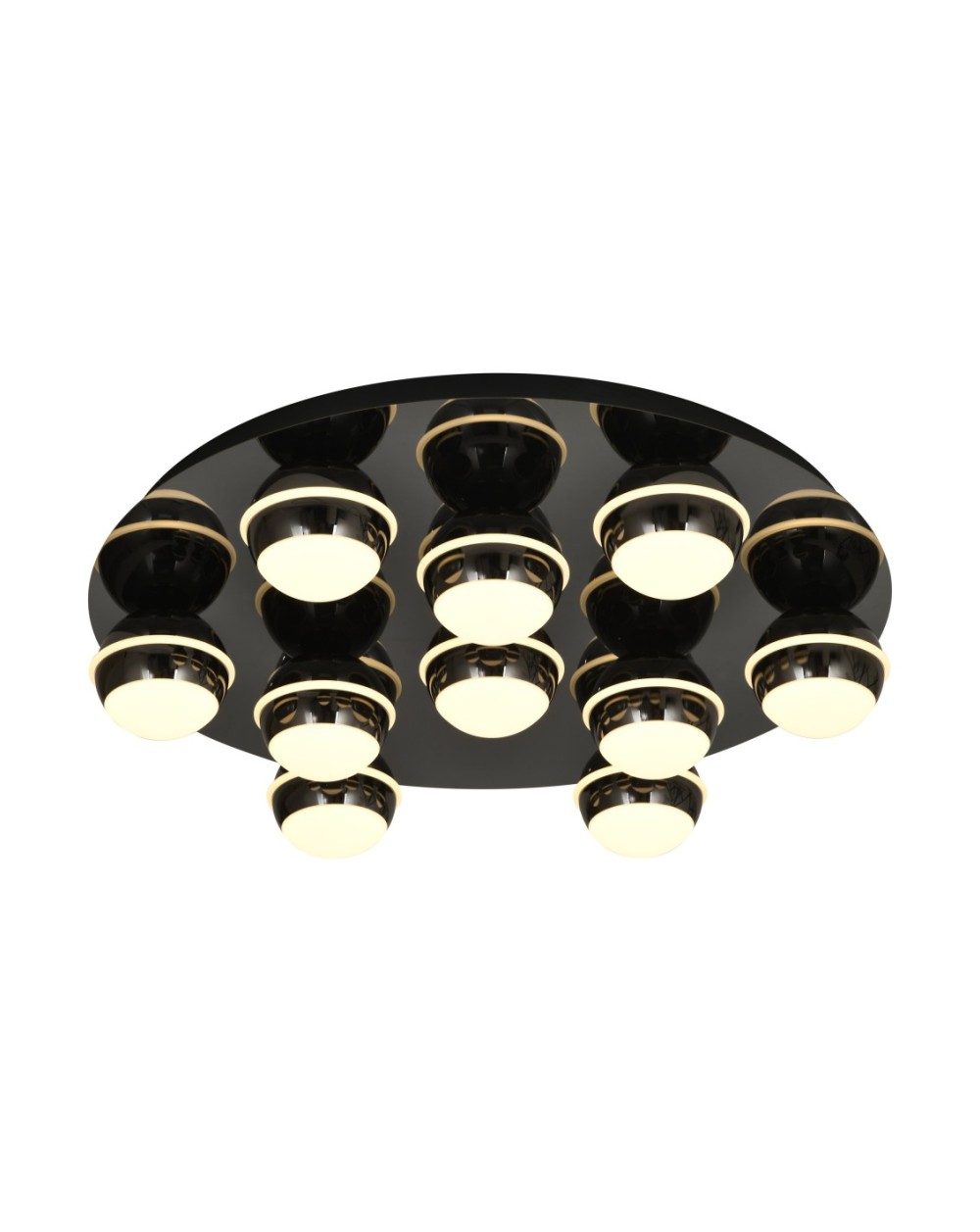 9047-1005 Plafon dziesiątka okrągły LED Biarritz czarny chrom 9047-1005
