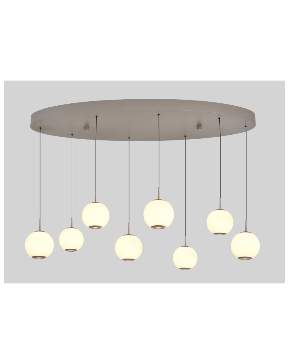 7051-813 Lampa wisząca owalna ósemka LED Luberon kaszmirowa 7051-813