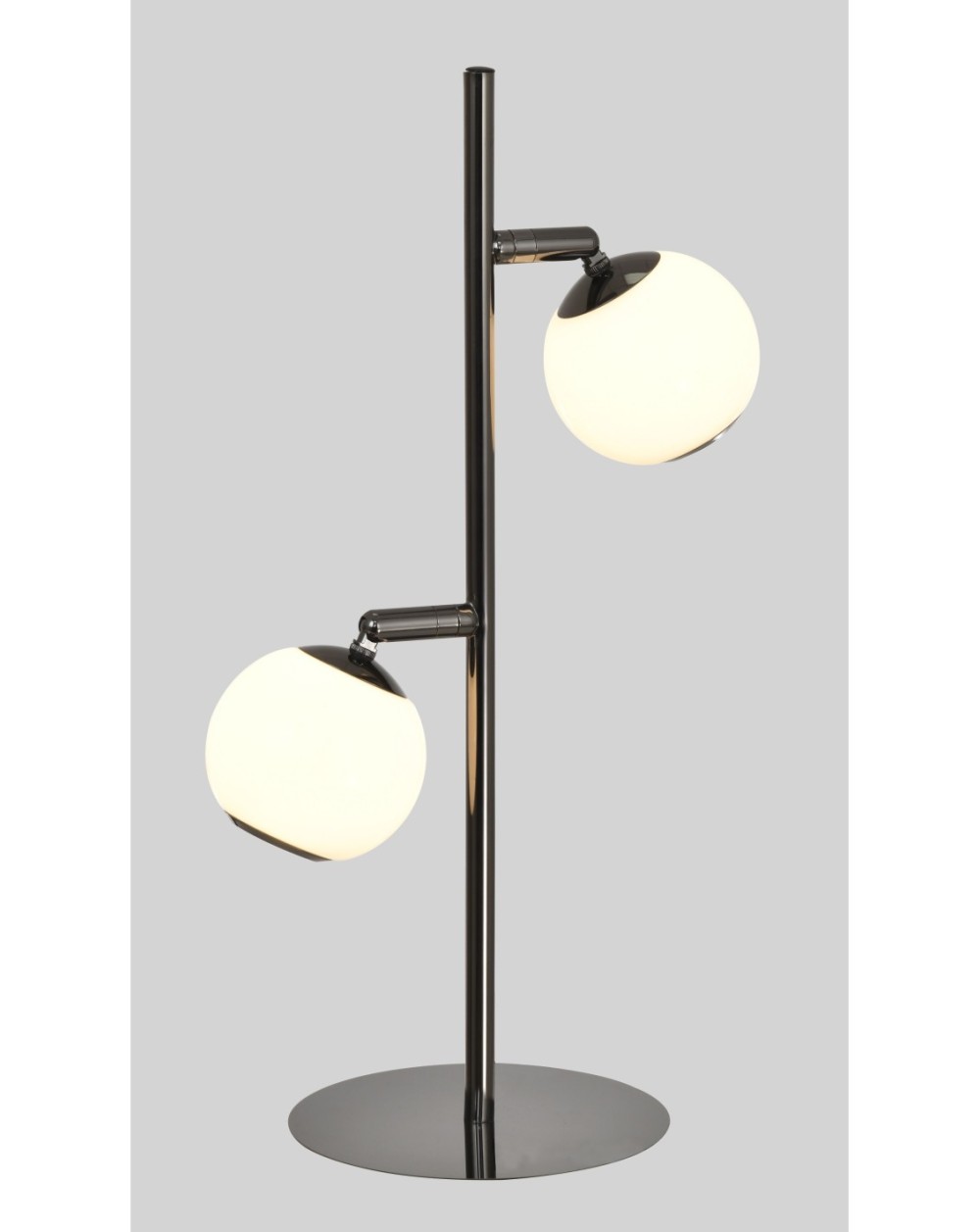 8051-205 Lampa stojąca dwójka LED Luberon czarny chrom 8051-205