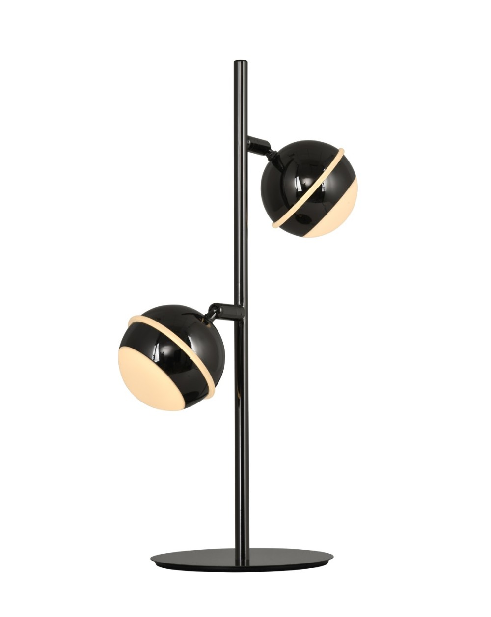 8047-205 Lampa stojąca dwójka Biarritz czarny chrom