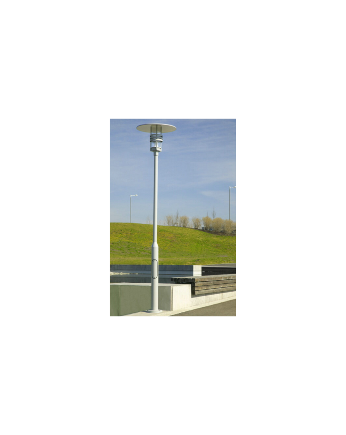 Oprawa nasadzana Visby LED do zamontowania na słupie - Norlys zewnętrzna lampa ogrodowa uliczna parkowa aluminium lub grafit