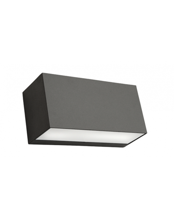 Lampa ścienna Asker Down - Norlys oprawa zewnętrzna kinkiet świecący jednokierunkowo czarny biały grafit aluminium